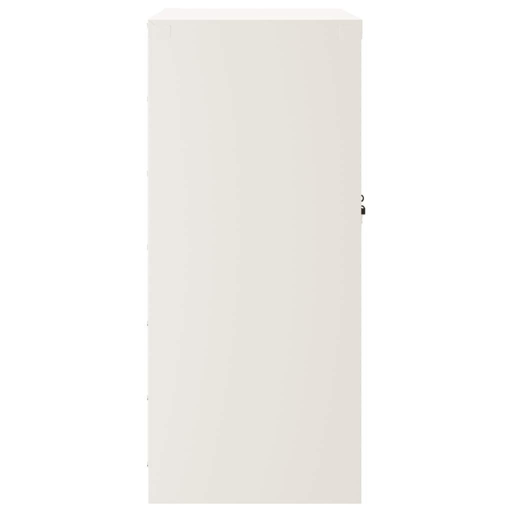 vidaXL File Cabinet White 79x40x90 cm Steel