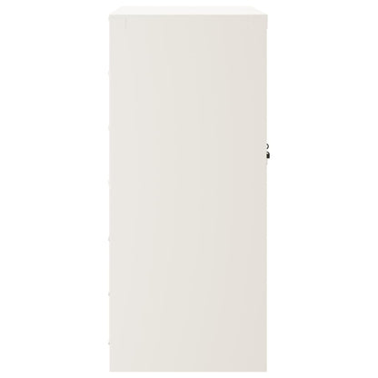 vidaXL File Cabinet White 79x40x90 cm Steel