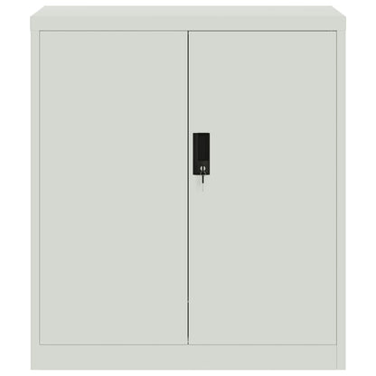 vidaXL File Cabinet Light Grey 79x40x90 cm Steel