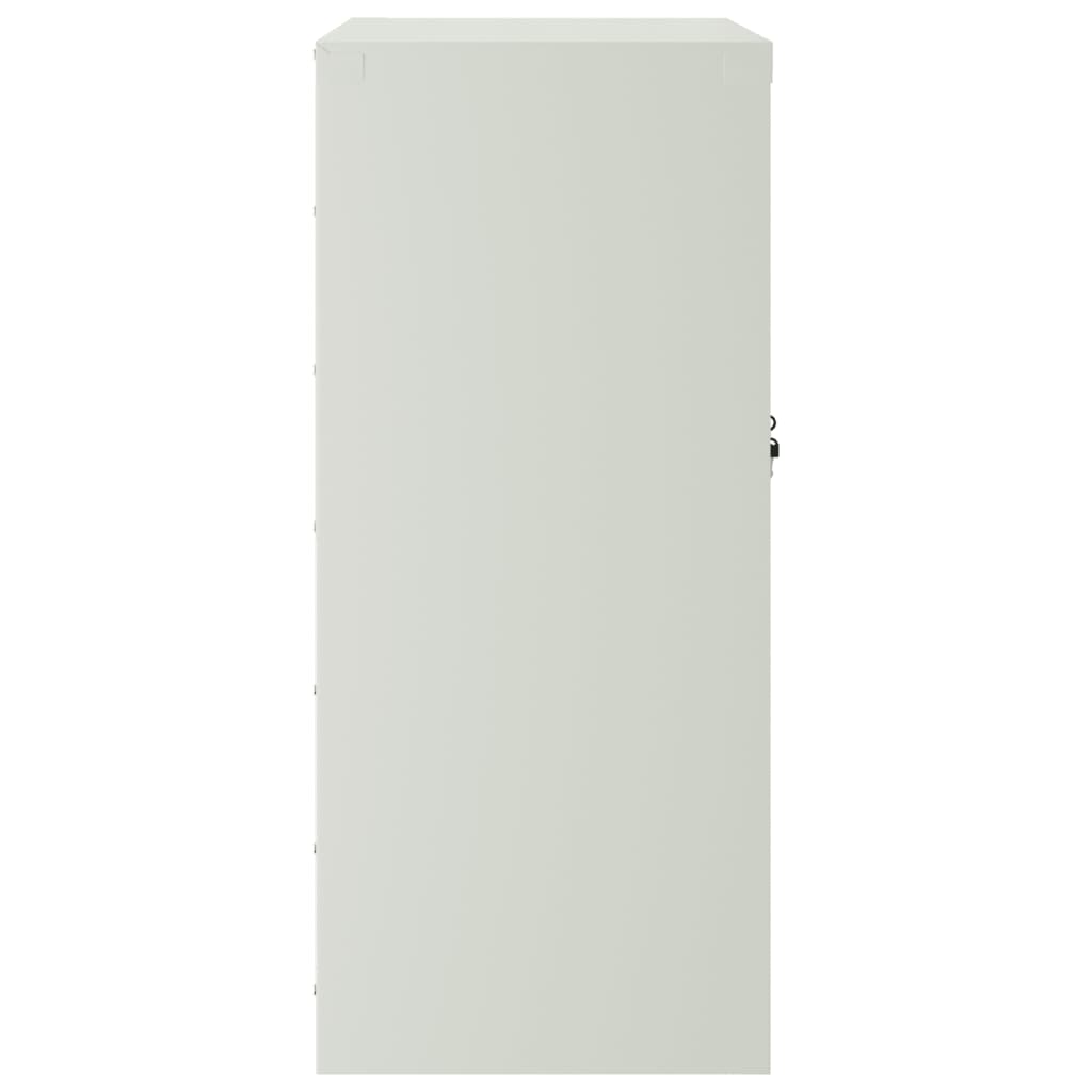 vidaXL File Cabinet Light Grey 79x40x90 cm Steel