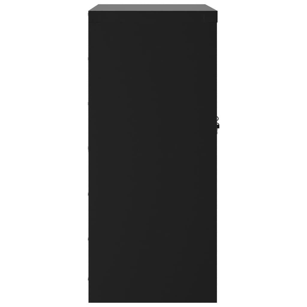 vidaXL File Cabinet Black 79x40x90 cm Steel