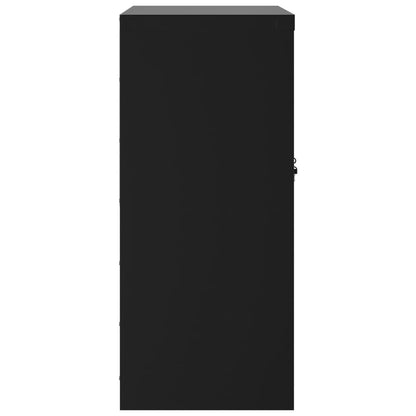 vidaXL File Cabinet Black 79x40x90 cm Steel