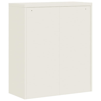 vidaXL File Cabinet White 90x40x105 cm Steel