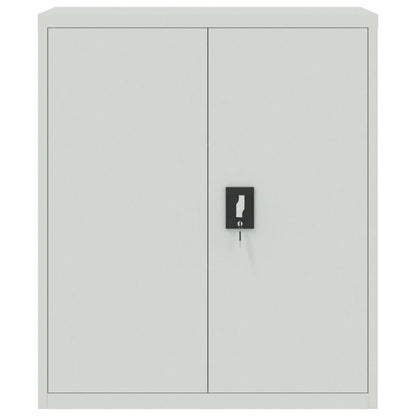 vidaXL File Cabinet Light Grey 90x40x105 cm Steel