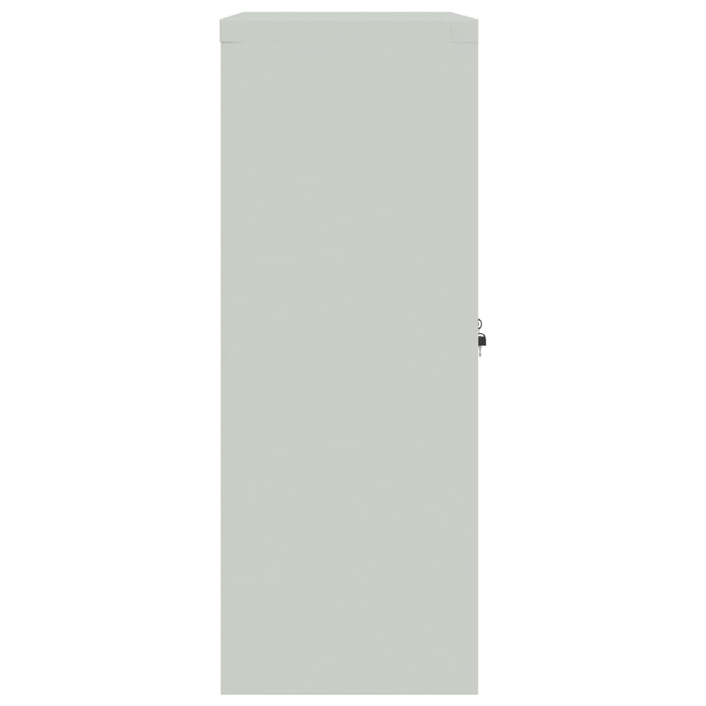 vidaXL File Cabinet Light Grey 90x40x105 cm Steel