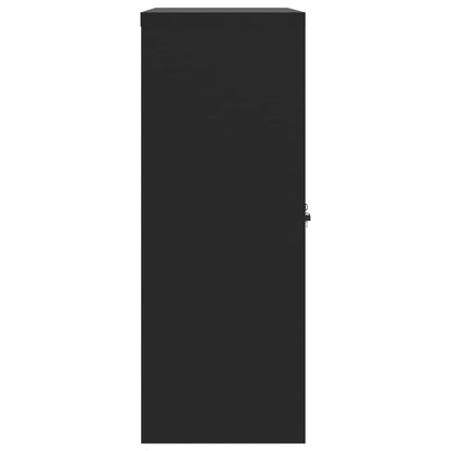 vidaXL File Cabinet Black 90x40x105 cm Steel