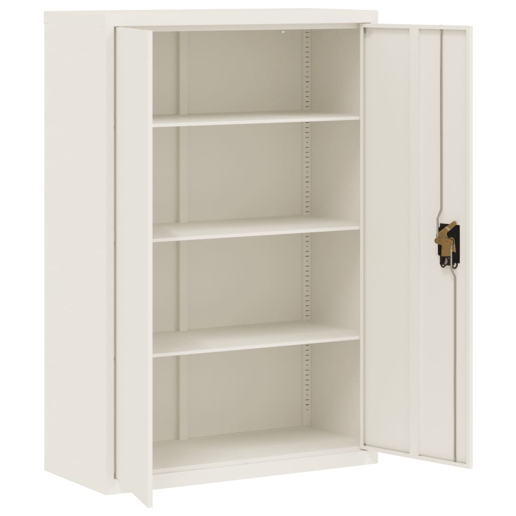 vidaXL File Cabinet White 90x40x140 cm Steel