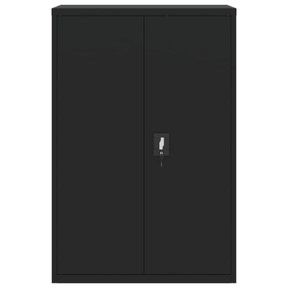 vidaXL File Cabinet Black 90x40x140 cm Steel