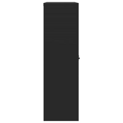 vidaXL File Cabinet Black 90x40x140 cm Steel