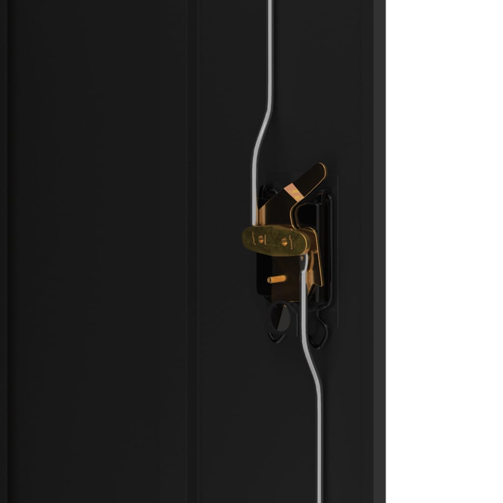 vidaXL File Cabinet Black 90x40x140 cm Steel