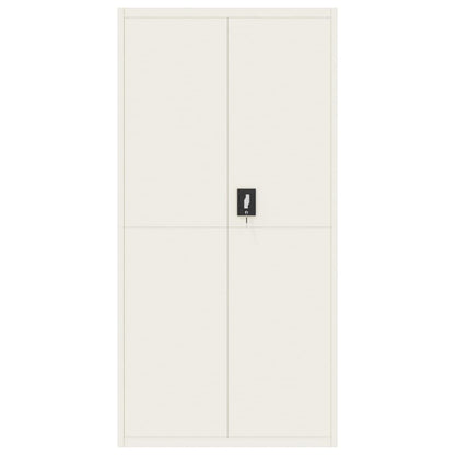 vidaXL File Cabinet White 90x40x180 cm Steel