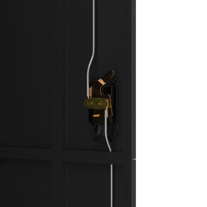 vidaXL File Cabinet Black 90x40x180 cm Steel