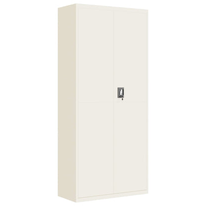 vidaXL File Cabinet White 90x40x200 cm Steel