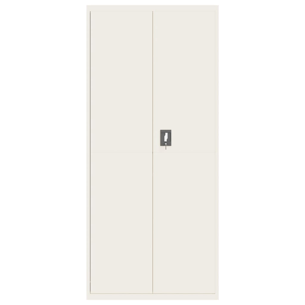 vidaXL File Cabinet White 90x40x200 cm Steel