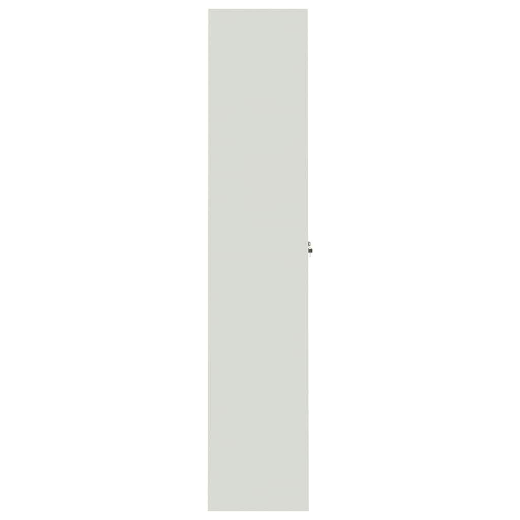 vidaXL File Cabinet Light Grey 90x40x200 cm Steel