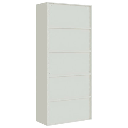 vidaXL File Cabinet Light Grey 90x40x200 cm Steel
