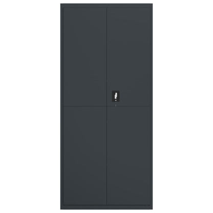 vidaXL File Cabinet Anthracite 90x40x200 cm Steel