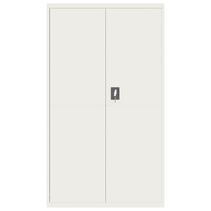 vidaXL File Cabinet | White | Powder-coated steel | Extra wide