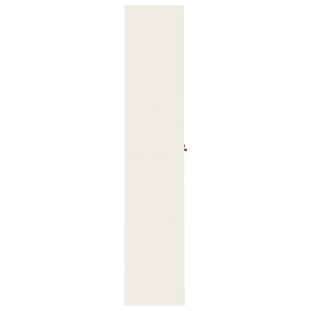 vidaXL File Cabinet | White | Powder-coated steel | Extra wide