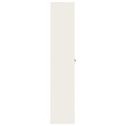 vidaXL File Cabinet | White | Powder-coated steel | Extra wide