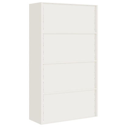 vidaXL File Cabinet | White | Powder-coated steel | Extra wide