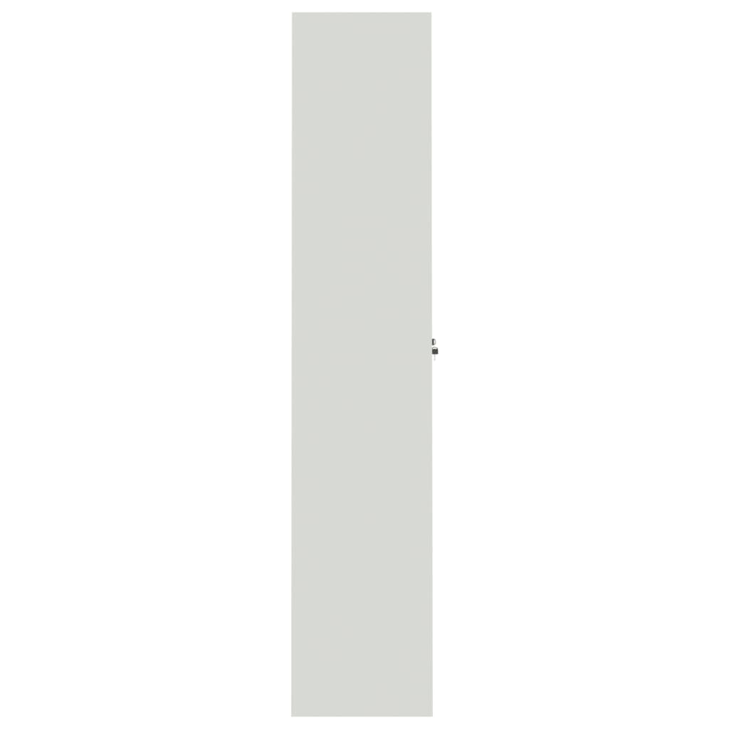 vidaXL File Cabinet Light Grey 105x40x180 cm Steel