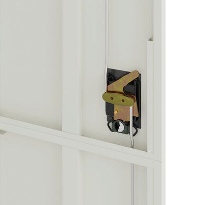 vidaXL File Cabinet Light Grey 105x40x180 cm Steel