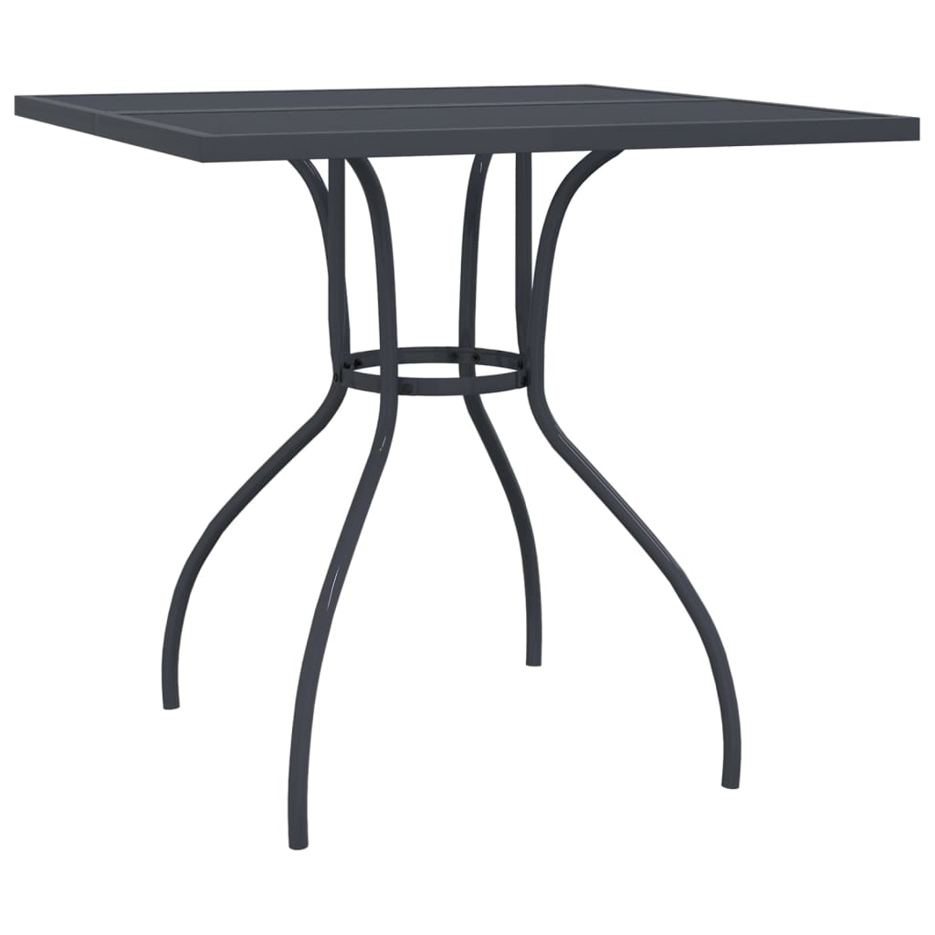 vidaXL Garden Dining Set | Anthracite | Steel | 3 Piece Set | Stackable