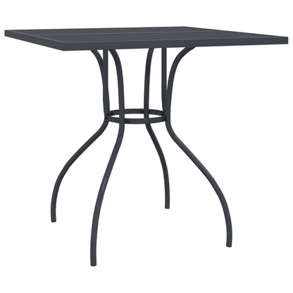 vidaXL Garden Dining Set | Anthracite | Steel | 3 Piece Set | Stackable