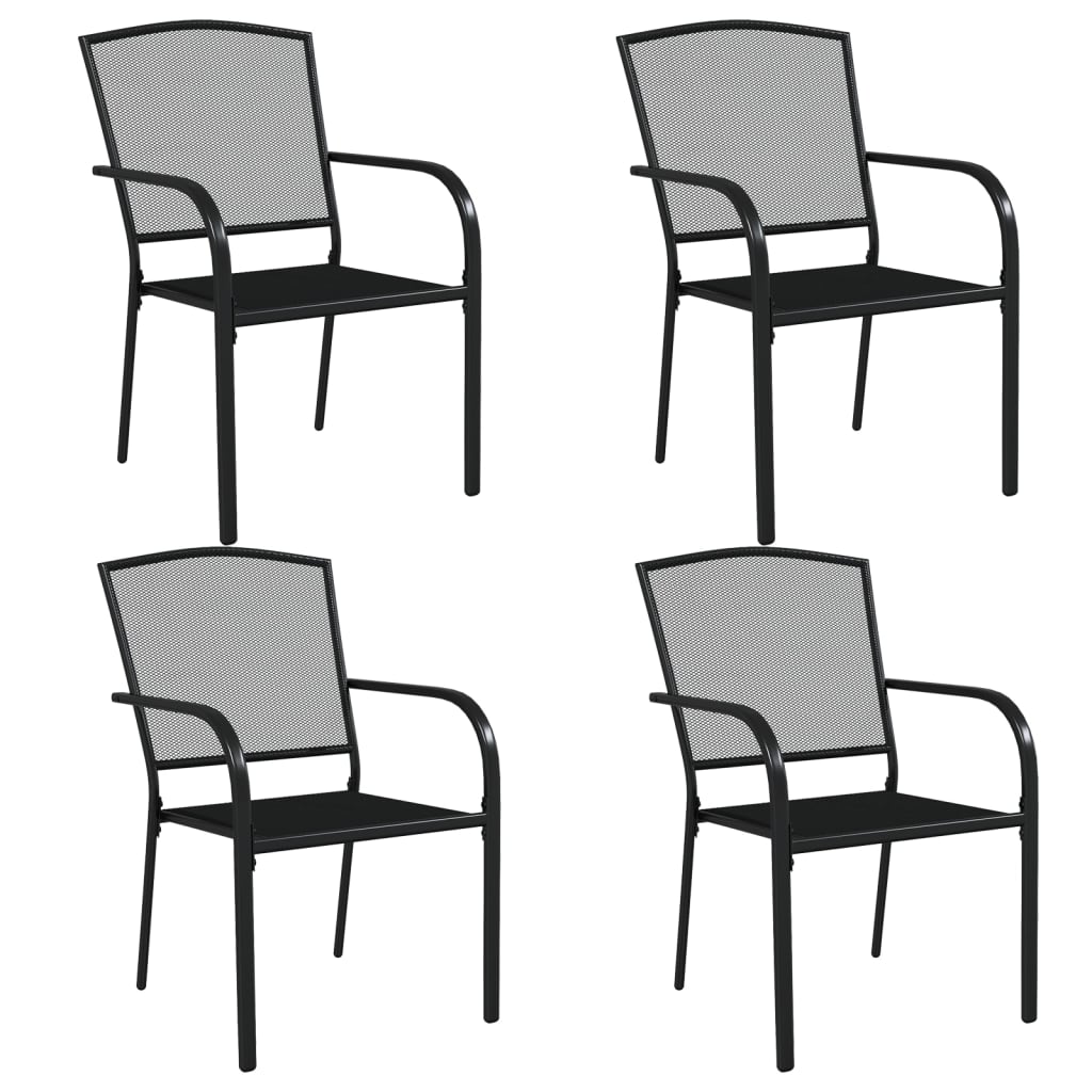vidaXL Garden Dining Set | Anthracite | Steel (e-coated and powder-coated)