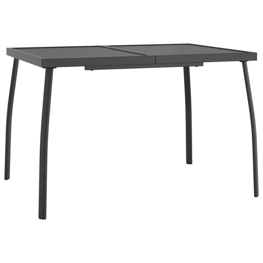 vidaXL Garden Dining Set | Anthracite | Steel (e-coated and powder-coated)