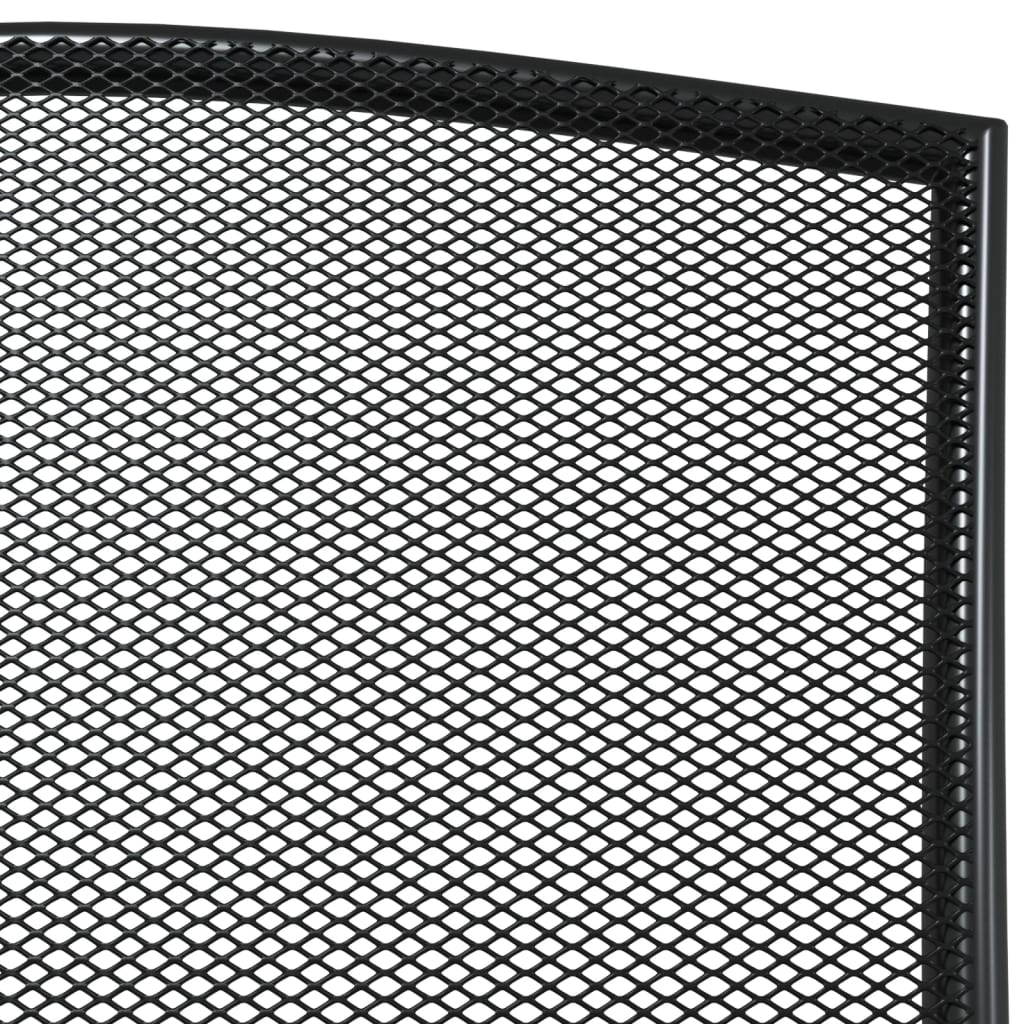 vidaXL Garden Dining Set | Anthracite | Steel | Large | Stackable
