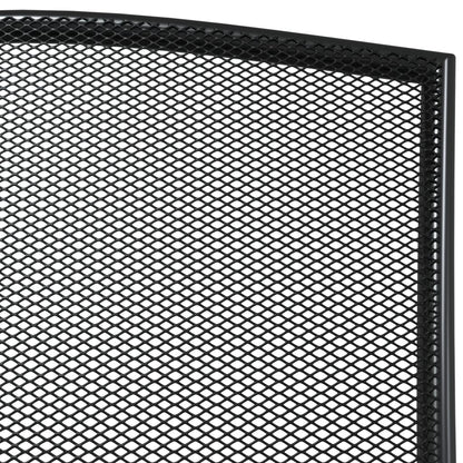 vidaXL Garden Dining Set | Anthracite | Steel | Large | Stackable