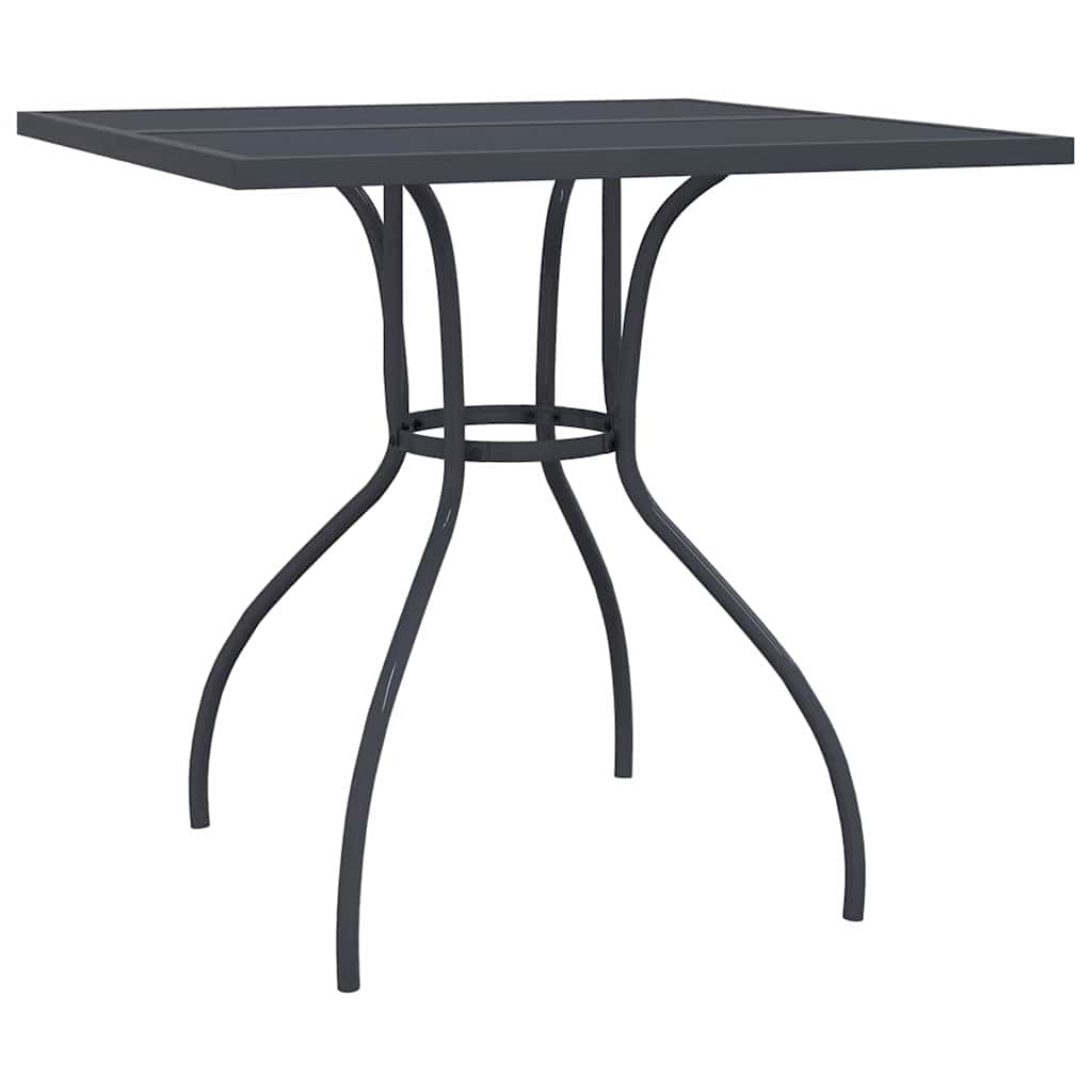 vidaXL Garden Dining Set | Anthracite | Steel | Medium | Foldable