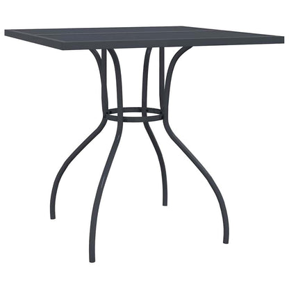 vidaXL Garden Dining Set | Anthracite | Steel | Medium | Foldable