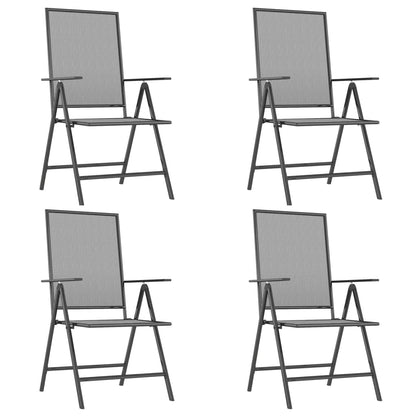 vidaXL Garden Dining Set | Anthracite | Steel | Medium | Foldable