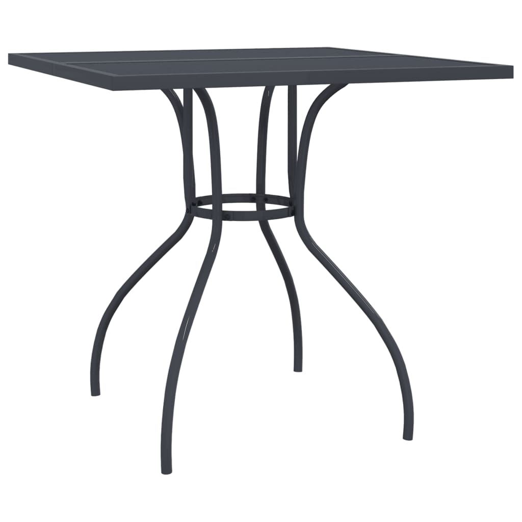 vidaXL Garden Dining Set | Anthracite | Steel | Medium | Foldable