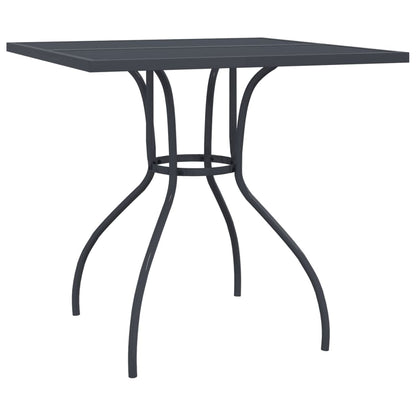 vidaXL Garden Dining Set | Anthracite | Steel | Medium | Foldable