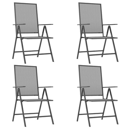 vidaXL Garden Dining Set | Anthracite | Steel | Large |  Foldable