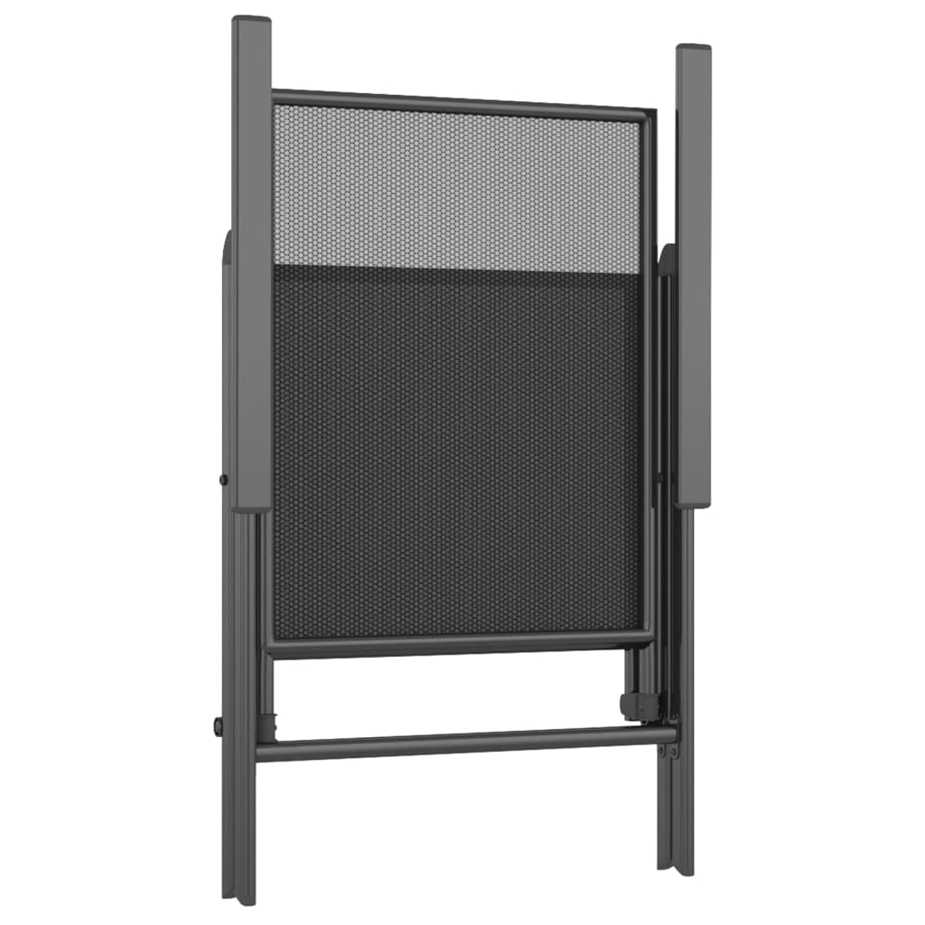 vidaXL Garden Dining Set | Anthracite | Powder-Coated Steel | 200 x 100 x 72 cm
