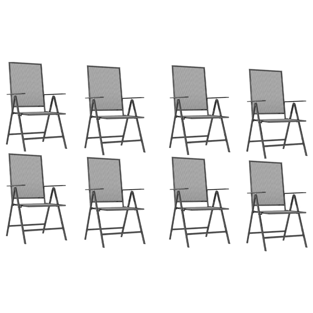 vidaXL Garden Dining Set | Anthracite | Powder-Coated Steel | Standard