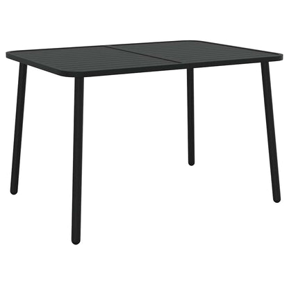 vidaXL 5 Piece Garden Dining Set Anthracite Steel