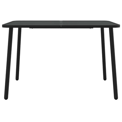 vidaXL 5 Piece Garden Dining Set Anthracite Steel