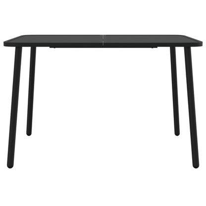 vidaXL 7 Piece Garden Dining Set Anthracite Steel
