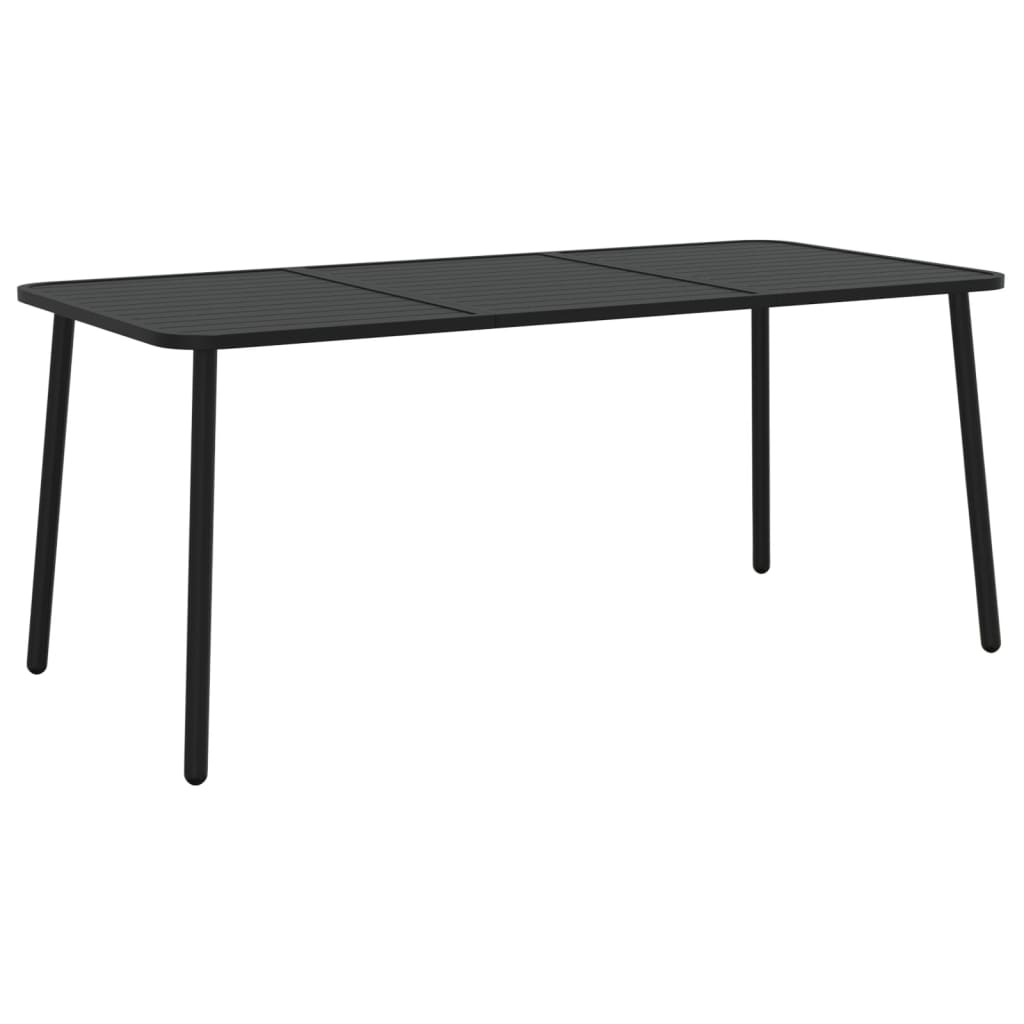 vidaXL Garden Dining Set | Anthracite | Steel | Medium | Stackable