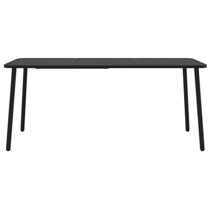 vidaXL Garden Dining Set | Anthracite | Steel | Medium | Stackable