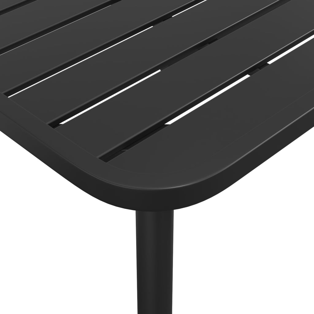 vidaXL Garden Dining Set | Anthracite | Powder-Coated Steel | Large | Stackable