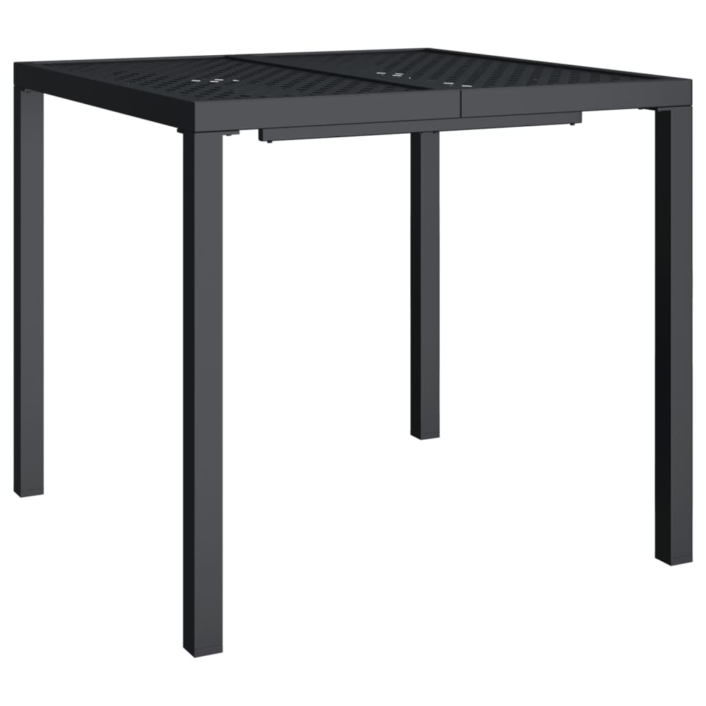 vidaXL 3 Piece Garden Dining Set Anthracite Steel