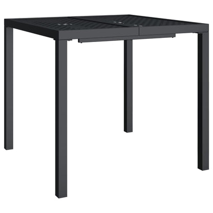 vidaXL 3 Piece Garden Dining Set Anthracite Steel