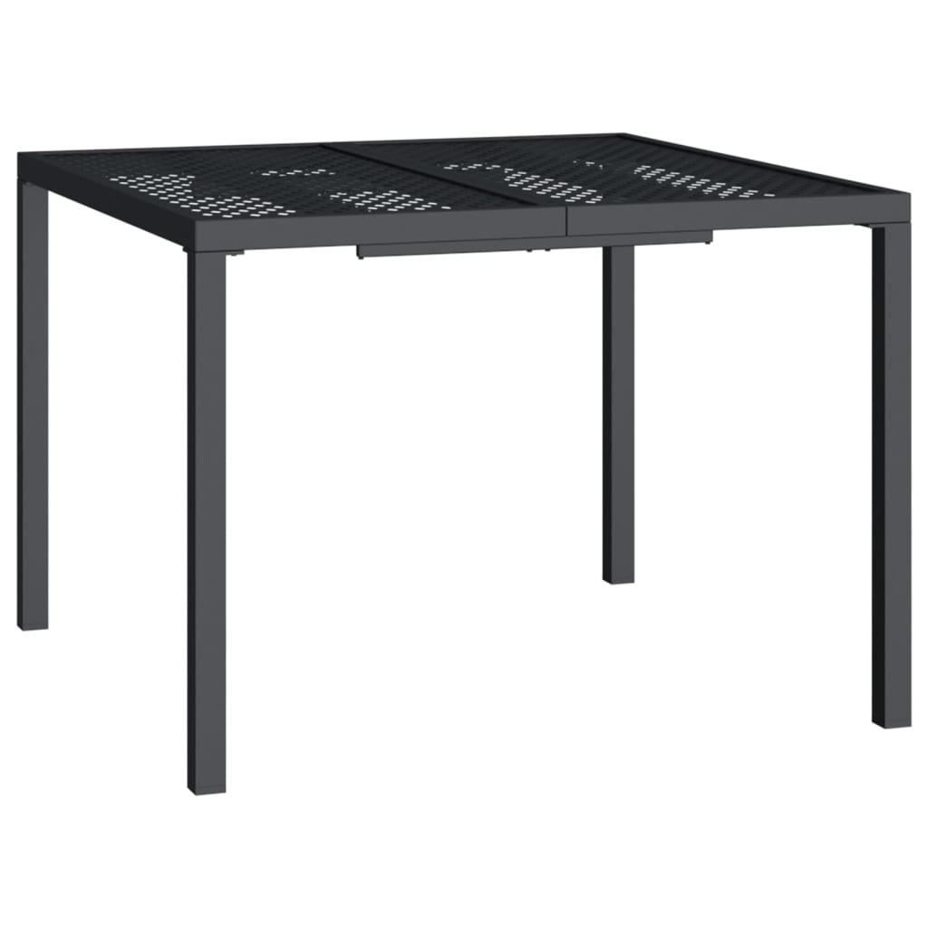 vidaXL 3 Piece Garden Dining Set Anthracite Steel